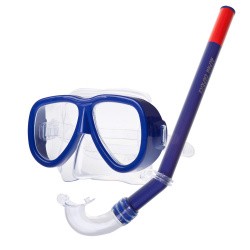 Набор для плавания Alpha Caprice (маска+трубка) MS-1024S37 ПВХ синий
