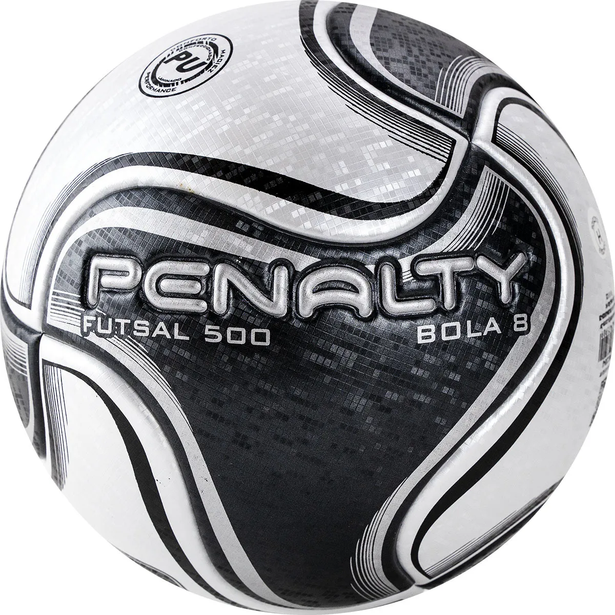 Реальное фото Мяч футзальный Penalty Futsal 500 Bola 8 X №4 черно-белый 5212861110-U от магазина СпортЕВ