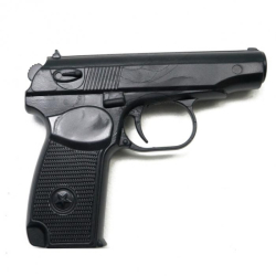 Пистолет тренировочный мягкий термоэластопласт 320гр. черный ПТ-2М