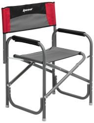 Кресло складное Nisus директорское серый/красный/черный N-DC-95200-GRD