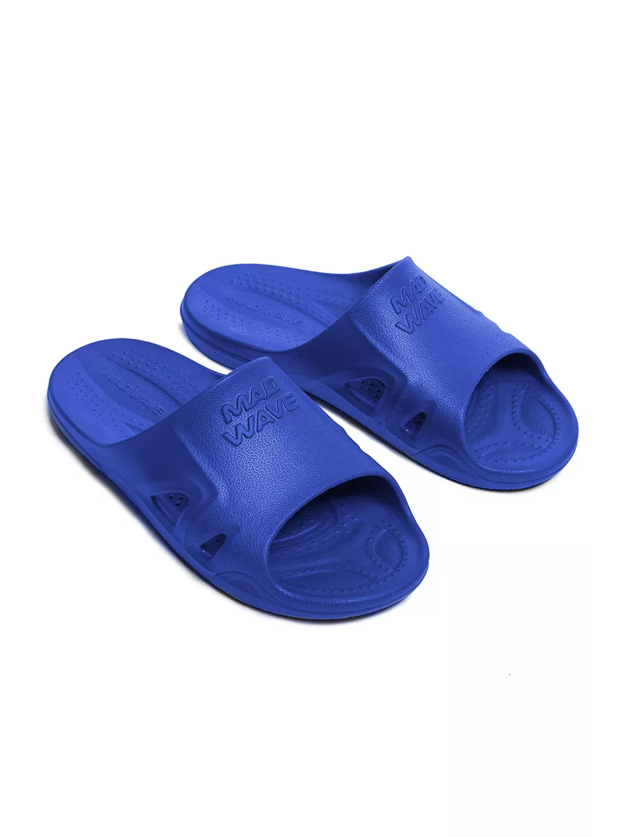 Реальное фото Сланцы Mad Wave Step II мужские синий M0322 03 3 03W от магазина Спортев