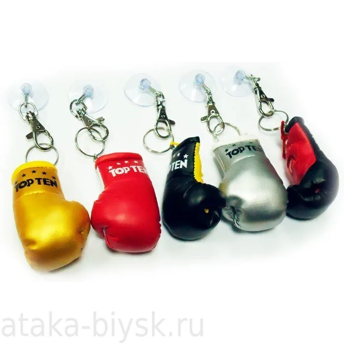 Реальное фото Брелок Top Ten боксерская перчатка черн/красный от магазина Спортев