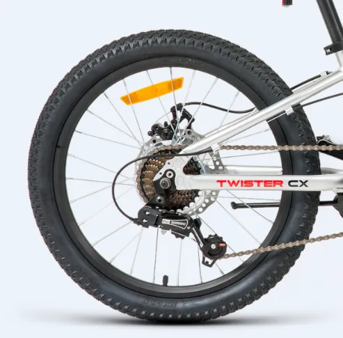 Реальное фото Велосипед Forward Twister CX 20 (2026) серебристый от магазина Спортев